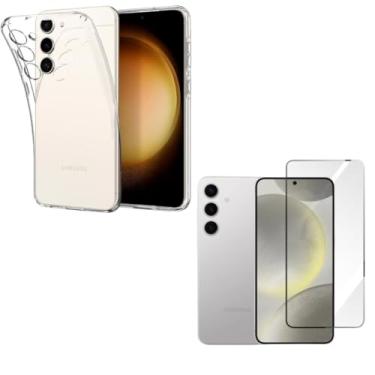 Imagem de Capa Capinha Anti Impacto + Película Premium 9D Cerâmica Compatível Com Samsung Galaxy S24 Plus 5G Tela de 6.7 Polegadas (C7 Company)