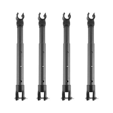 Imagem de UGPLM 4 peças de suporte de mesa para carrinho de acampamento, tubo de elevação, substituição de suporte de mesa, acessórios para pesca, quintal, churrasco