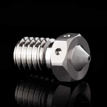 Imagem de 1 peça bocal de cobre banhado M6 antiaderente de alta temperatura 0,6 mm compatível com impressora 3D cubo V6 Hotend Prusa I3 MK3 MK3S Prusa Mini BLV MGN Cube de 1,75 mm (0,6 mm)