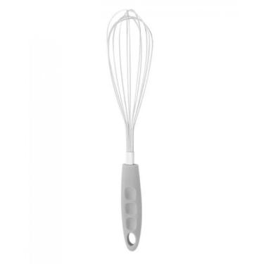 Imagem de Batedor de ovos Fouet Inox Cabo Plástico Cinza 30,5cm - Lyor