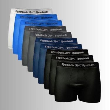 Imagem de Kit 12 Cuecas Boxer Reebok Masculinas Microfibra Adulto Box Sem Costur