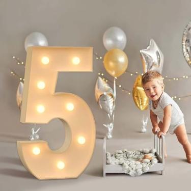 Imagem de Decoração De Casamento 4ft Marquee Up Letras Grandes Letras De Letreiro Led Sinal De Carta Para Festa Em Casa Bar Festival De Casamento Decorações De Aniversário Decoraçã, 5, 120CM