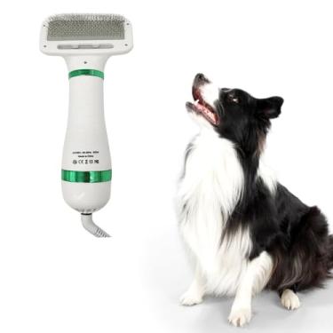Imagem de Secador Pet 2 em 1 com Escova para Cães e Gatos | Secagem Rápida e Remoção de Pelos | Portátil, Silencioso e Seguro | Voltagem 110V