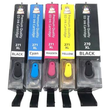 Imagem de BJ-INK Cartuchos de tinta de refil 270XL 271XL 270 271 XL compatíveis com Pixma MG5720 MG5721 MG5722 MG6820 MG6821 MG6822 MG7720 TS9020 TS6020 TS8020 TS5020