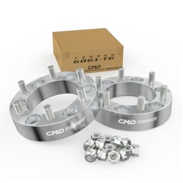 Imagem de Customadeonly 2 peças de espaçadores de roda de 38 mm padrão de parafuso 6 x 5,5 a 6 x 5,5 6 x 139,7 cm de passo da rosca 7/16 polegadas pinos 3,8 cm