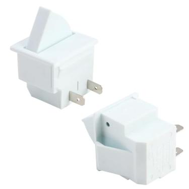 Imagem de Jawfait Substituição De Interruptor Luz Para Porta Geladeira, Controle Momentâneo 2 Pinos, Compatível Com Ge, Whirlpool, Maytag, Kitchenaid E Mais, 2,5 A 250 V/5 125 V Ca, Pacote (Branco)