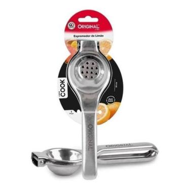 Imagem de Espremedor De Limão Manual Amassador Aço Inox Reforçado - Jjb Utilidad