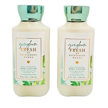 Imagem de Bath and Body Works Loção Corporal, Conjunto de 2, 227 g cada (Gingham Fresh)