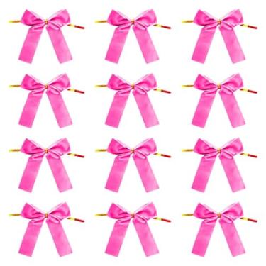 Imagem de shamjina 12 peças de laços de veludo para árvore de Natal, enfeites de veludo, decoração de Natal, feriado, casamento, escada, porta, guirlanda decorativa, Rosa Vermelha