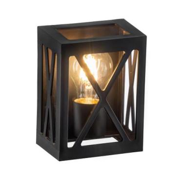 Imagem de Arandela Externa Luminária De Parede Muro Transparente 44 - Click Inje