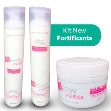 Imagem de Kit Shampoo Máscara Condicionador Fortificante Capilar - New Quantic