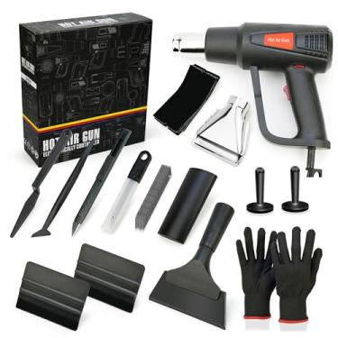 Imagem de Umaki Kit de ferramentas Auto Tint & Wrap – Pistola de calor, rodos, facas para vinil PPF, remoção e aplicação de película de janela