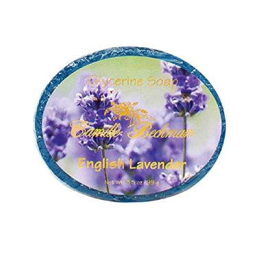Imagem de Camille Beckman Sabonete em barra de glicerina perfumada de lavanda inglesa para mãos, rosto e corpo, 3 barras de 100 ml cada