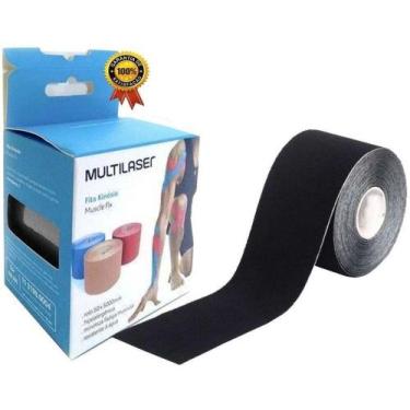 Imagem de Fita Kinésio Muscle Fix - Multilaser, Preto