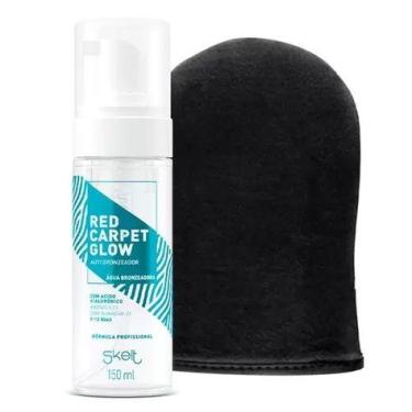Imagem de kit Skelt água bronzeadora+luva aplicadora taning mitt