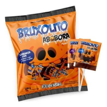 Imagem de Pirulito Bruxolito Bala Abobora Doce Halloween 50un