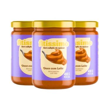 Imagem de Kit 3 Doce de Leite Fit Sem Açúcar Sem Lactose Fitissimo 400g