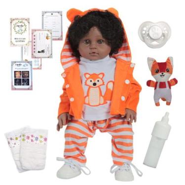 Imagem de Boneco Reborn Bebê Realista Príncipe Menino Acessórios Envio imediato 