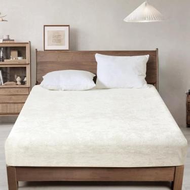 Imagem de Lençol com elástico PHF Truly Velvet Queen Size Snow White