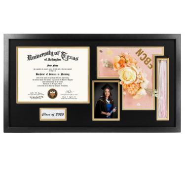 Imagem de Shadow Box Frame Graduation Mall Class de 2025 21x33cm - GraduationMal