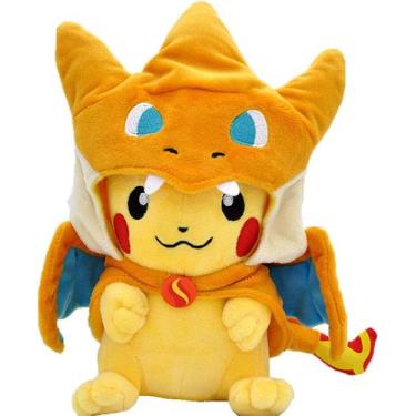 Imagem de Anime Plushies Toy Removível Dragão Charizard Respirador de Fogo Chapé