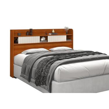 Imagem de Cabeceira Queen Quarto Moderno Cinamomo Off 100% MDF Sambare Decora