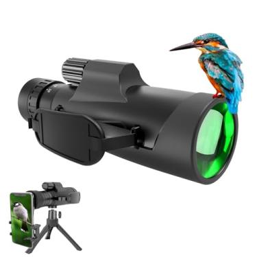 Imagem de Monóculos 10-30X50 Zoom de alta potência impermeável telescópio portátil BAK-4 Prism FMC lente de alta potência transparente adaptador de visão baixa luz tripé resistente para caça, caminhadas,