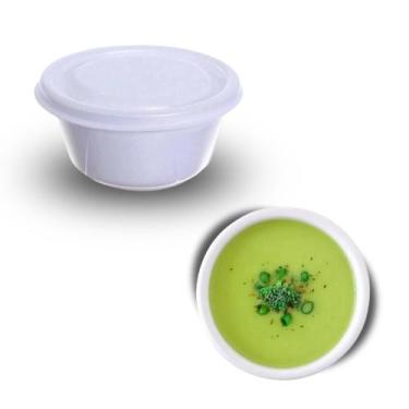 Imagem de MC-200 Cumbuca Isopor 200ML Com Tampa Com 100 Unidades - Copobras