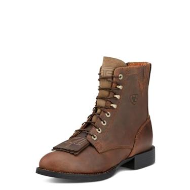 Imagem de Ariat Heritage Lacer II Bota feminina de couro no tornozelo, Marrom envelhecido, 9.5