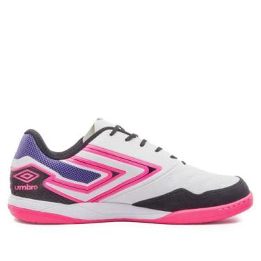 Imagem de Chuteira Futsal Umbro Pro 5 Bump Club Roxo Branco Rosa, Rosa, 41