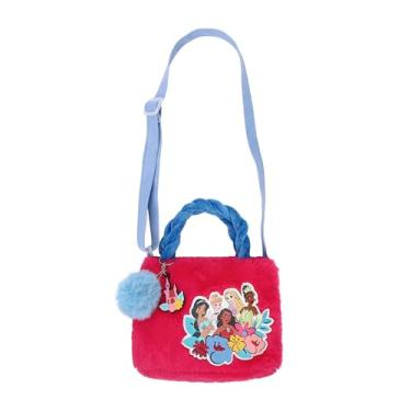 Imagem de Bioworld Mini bolsa de pele sintética com aplique de 16 cm, Aplique de flores Disney rosa, osfa