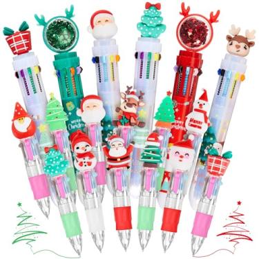 Imagem de Mooliwe 18 canetas multicoloridas em uma, inclui 4 em 1 e 10 em 1 canetas coloridas fofas esferográficas retráteis para lembrancinhas de festa, aniversários, presentes divertidos, prêmio de sala de