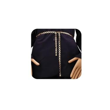Imagem de Longita Cinto de corrente de ouro, cinto de corrente de metal para mulheres, moda, correntes de cintura douradas, cintos de metal plus size, correntes elipse que não mancham, cintos de barriga