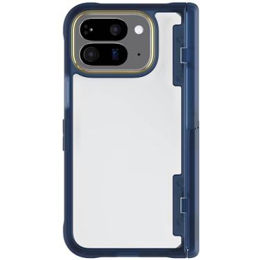 Imagem de Ghostek Capa Covert Clear Pixel 10 Pro Fold com suporte integrado e proteção total da dobradiça projetada para Google Pixel10 Pro Fold 2025 (8 polegadas) (azul)