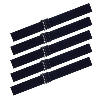 Imagem de Yokada Faixa elástica ajustável preta para perucas, faixa de derretimento de renda, faixas de peruca, faixa de cabeça de peruca, acessórios de peruca, tiras ajustáveis para costura de perucas (5 peças