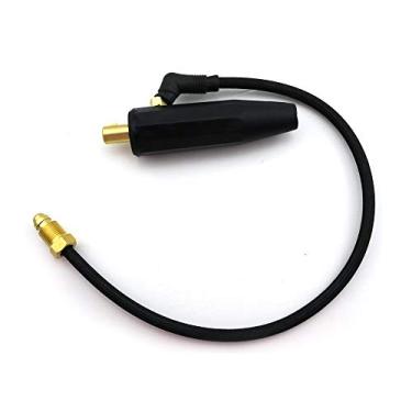 Imagem de WeldingCity Conector adaptador de cabo tipo Dinse (50 mm) com mangueira separada para tocha de soldagem TIG resfriada a ar séries 9 e 17