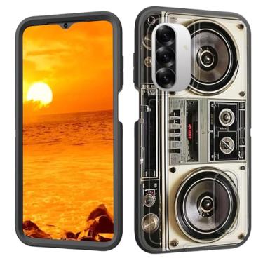 Imagem de BFUKVOU Capa protetora para Galaxy A17 5G com suporte embutido, à prova de choque/poeira/queda, 3 camadas, capa protetora de grau militar para Samsung Galaxy A17 5G de 6,7 polegadas 2025, Boombox