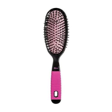 Imagem de Escova cabelo oval plast.black&pin - RICCA