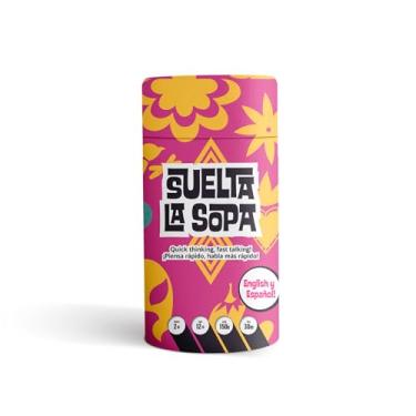 Imagem de Suelta La Sopa Party Game - Bilingual Fast-Paced Word Sharing for Endless Fun and Laughter! Perfect for Game Night, Ages 12+, 2+ Players, 30 Minute Playtime - Made by Fitz Games