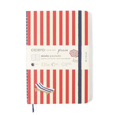 Imagem de CADERNETA CICEROS PRAIA PAUTADO 14X21 SOL