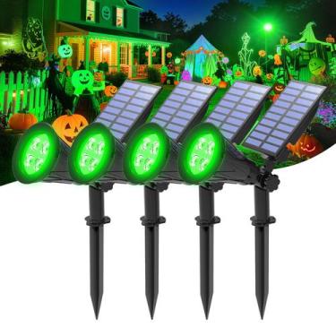 Imagem de Pacote com 4 lâmpadas solares Landscape Spot Lights T-SUNUS Halloween 