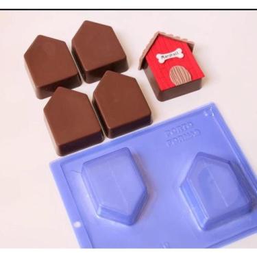 Imagem de Forma especial de silicone 3 partes modelo Pão de Mel Casinha. Cód 49 