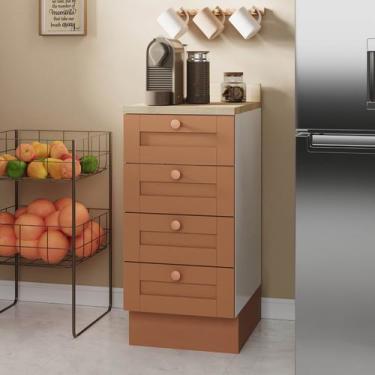 Imagem de Balcão 4 Gavetas 40cm com Tampo Arizona CabeCasa MadeiraOriginals - Ca