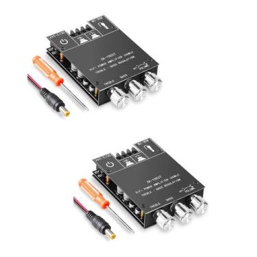 Imagem de Placa amplificadora Bluetooth Daakro ZK-1002T 100W+100W 12-24V