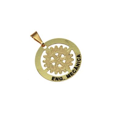Imagem de Pingente Minha Profissão Engenharia Mecânica Folheado 18k