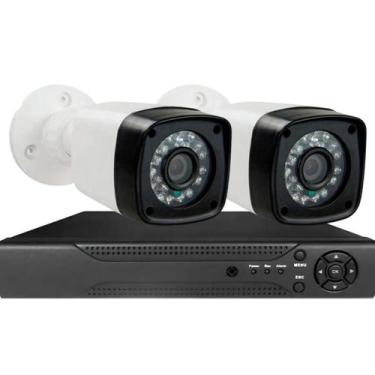 Imagem de Kit cftv 2 Câmeras Segurança 1080p Full Hd Dvr 4 canais - Citrox