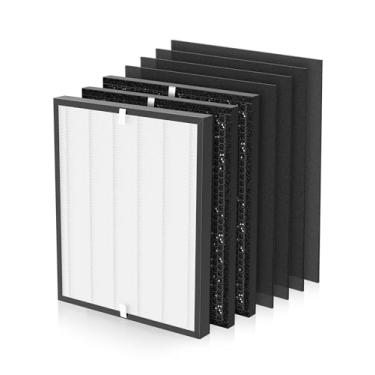 Imagem de 3000 filtros de substituição compatíveis com purificadores de ar Air Doctor 3000 e 3000M, inclui 1 filtro de alta eficiência, 2 filtros de carbono, 4 pré-filtros, comparáveis ao ADF3001, ADF3002