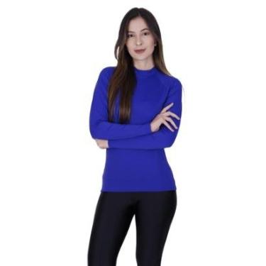 Imagem de Blusa UV 50+ Proteção Solar UV 50+ Camisa Térmica e para Academia Fitness Feminina-Feminino