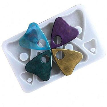 Imagem de ResinPro Molde gótico de resina de silicone para tabuleiro Ouija de 7 cavidades, molde de epóxi em forma de coração para fazer pingentes DIY