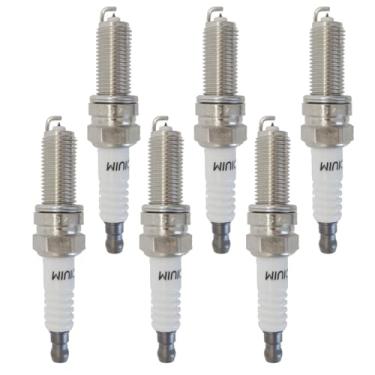 Imagem de Powkos Vela de ignição Iridium LKR7DIX-11S compatível com Honda Accord Odyssey Pilot Jeep Grand Cherokee Wrangler Dodge Charger Durango Journey substitui 93175 SILZKR7B11 ILZKR7B11 (pacote com 6)